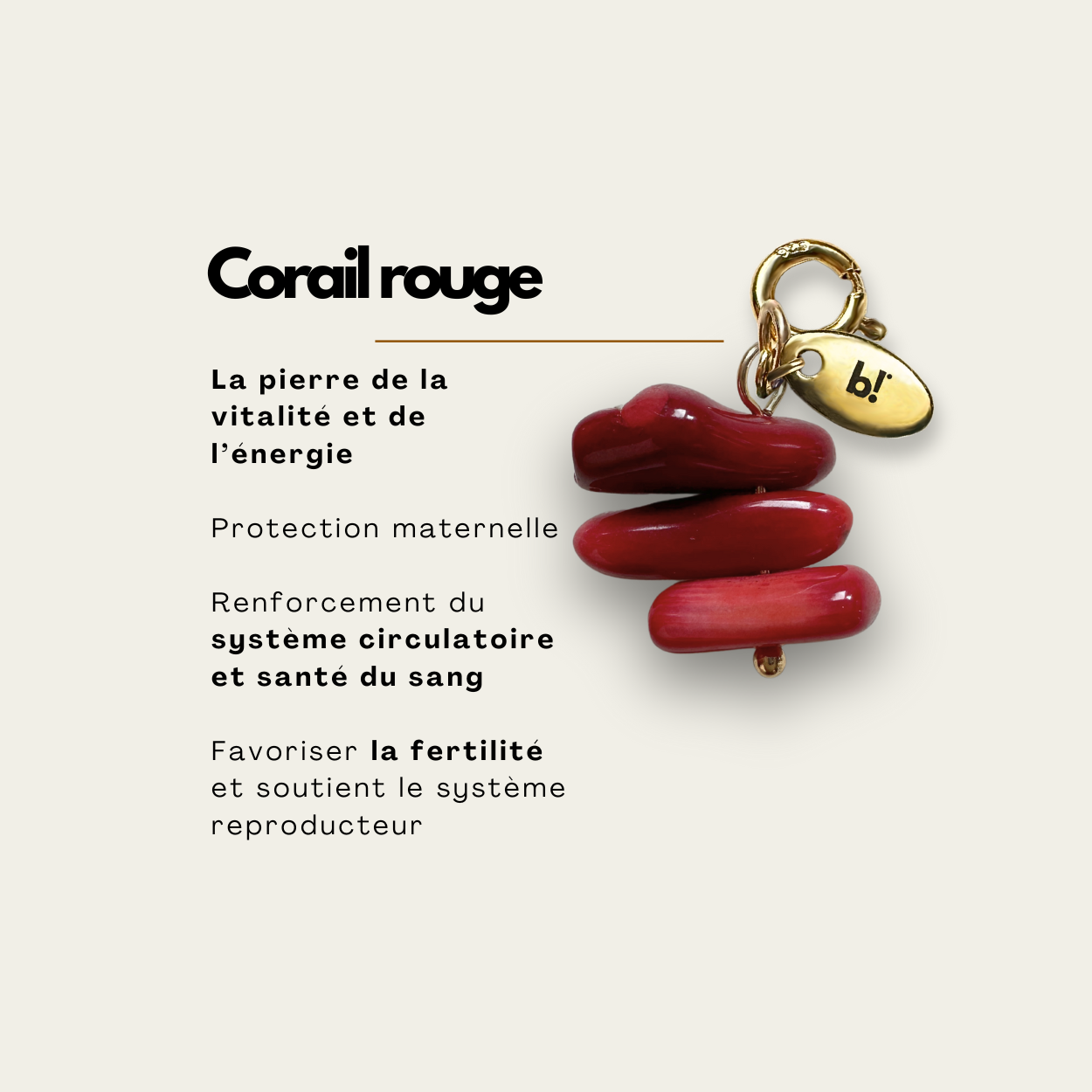 Bola de grossesse + Corail rouge | LE VITALITY