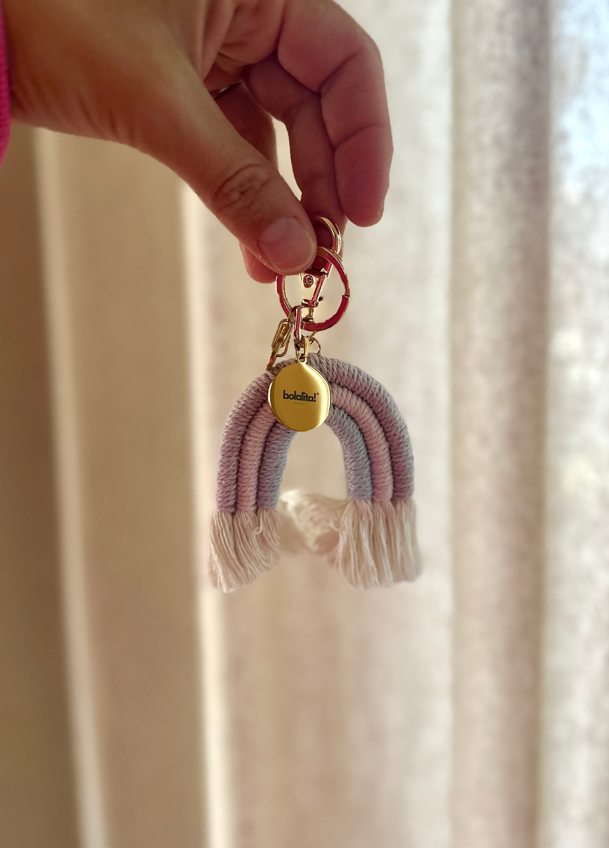 Porte-Bola de Grossesse Personnalisé | Arc-en-ciel Rose Bleu Violet