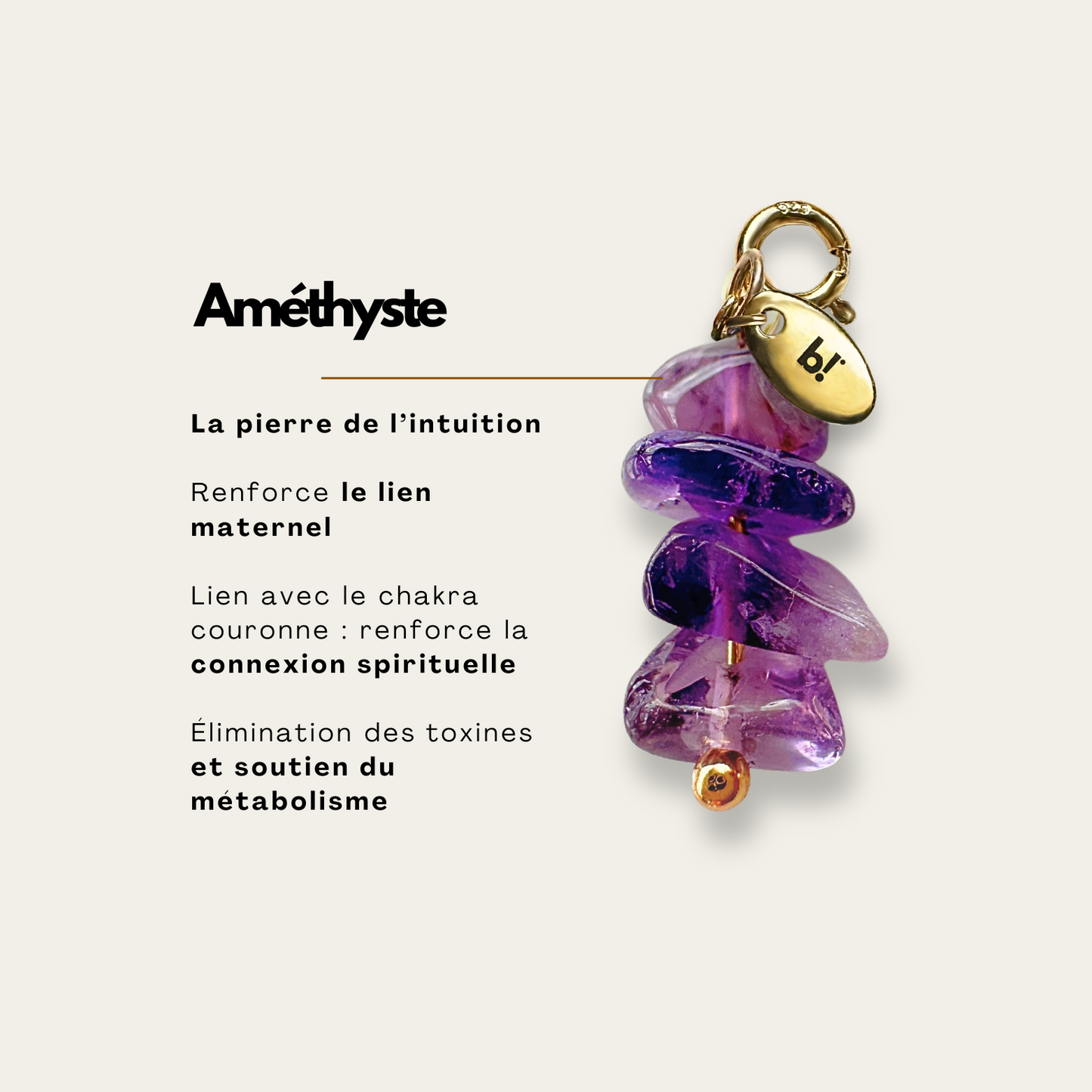 Bola de grossesse + Améthyste | LE ZEN