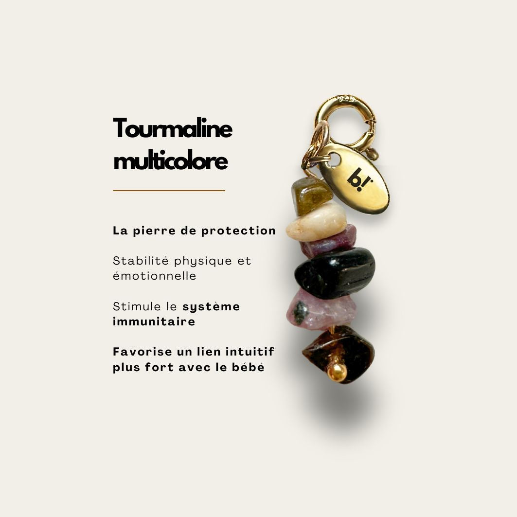 Tourmaline multicolore | Charms Bola de Grossesse