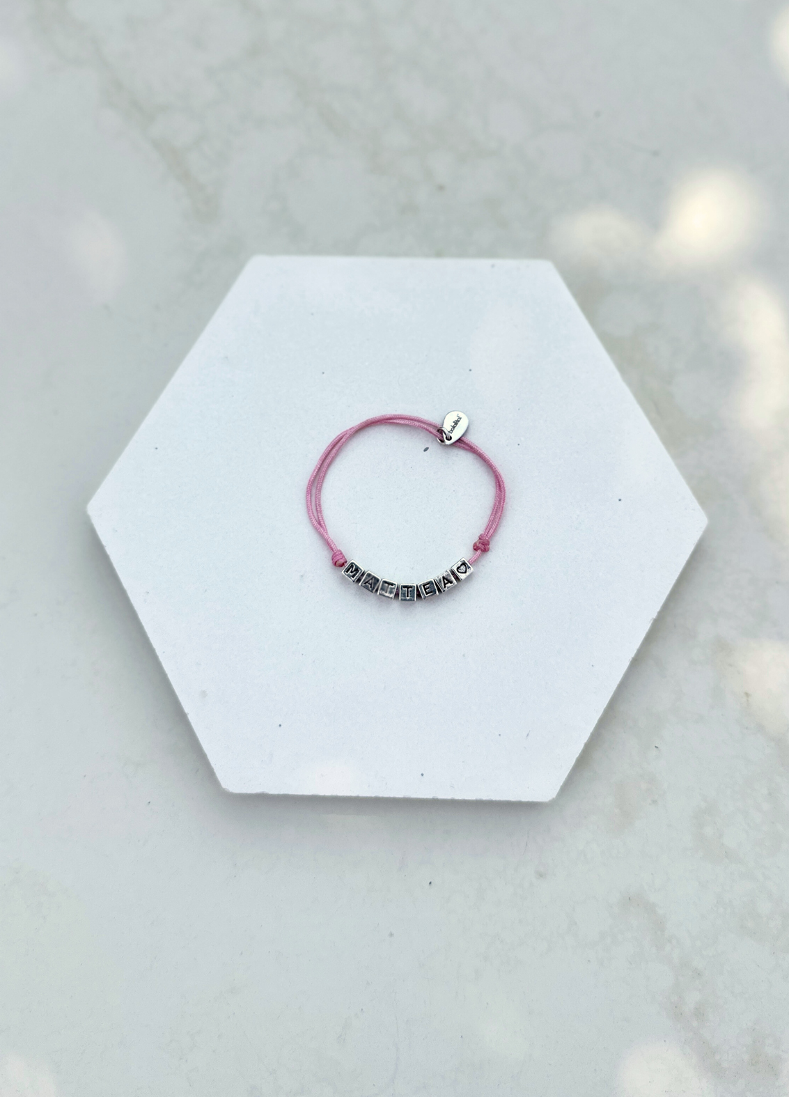 Bracelet lettre prénom personnalisable