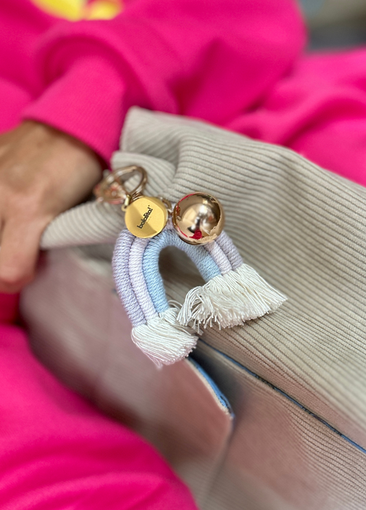 Porte-Bola de Grossesse Personnalisé  | Arc-en-ciel Rose Bleu Violet