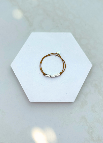 Bracelet lettre prénom personnalisable