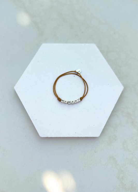 Bracelet lettre prénom personnalisable