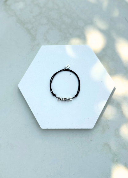 Bracelet lettre prénom personnalisable