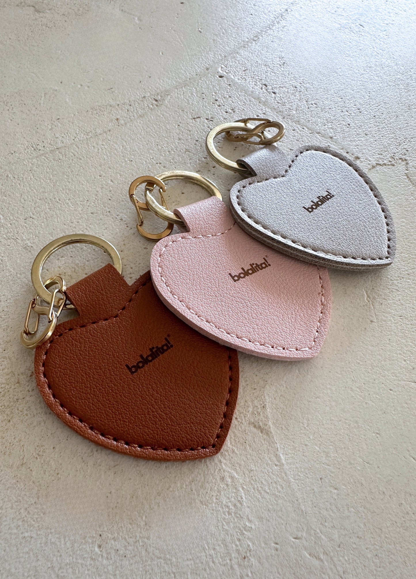 L'amour | Porte-Bola de Grossesse - Coeur Cuir Marron